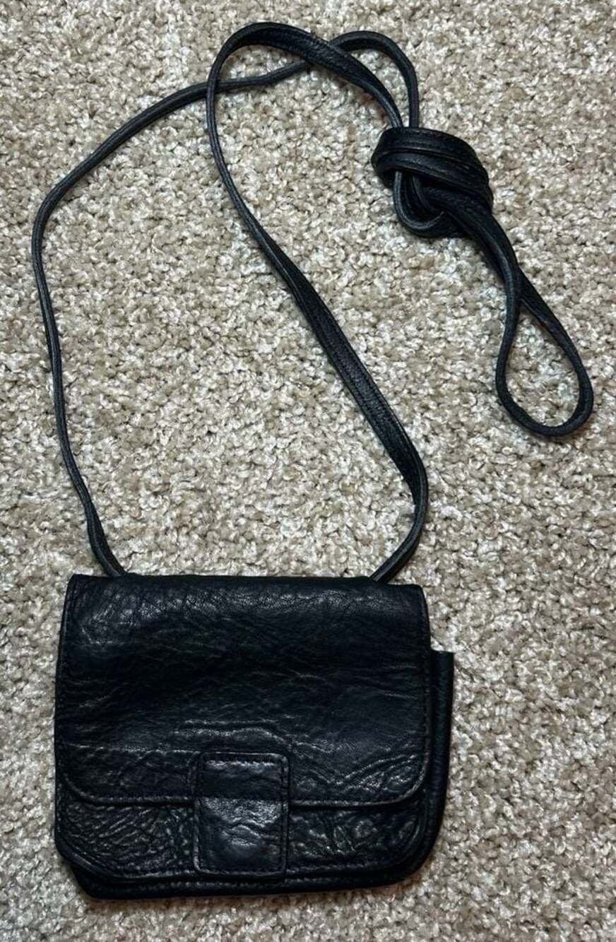 J.Crew Pebbled Leather Mini Crossbody Wallet Bag